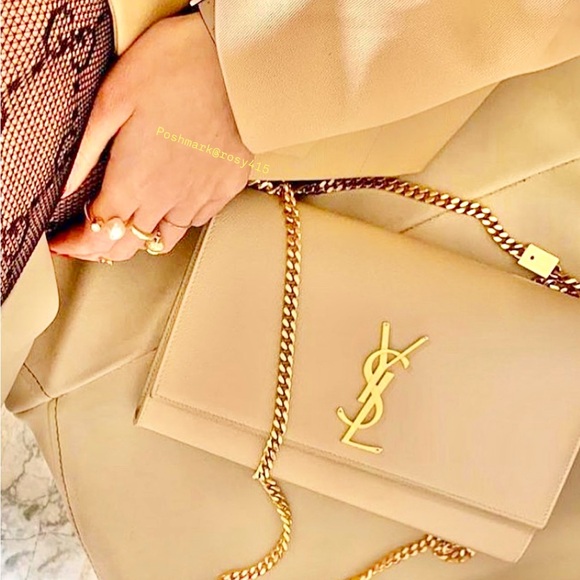 Saint Laurent Handbags - NUDE✨YSL BAG GRAIN DE POUDRE SAINT LAURENT KATE MEDIUM CROSSBODY SHOULDER BAG
